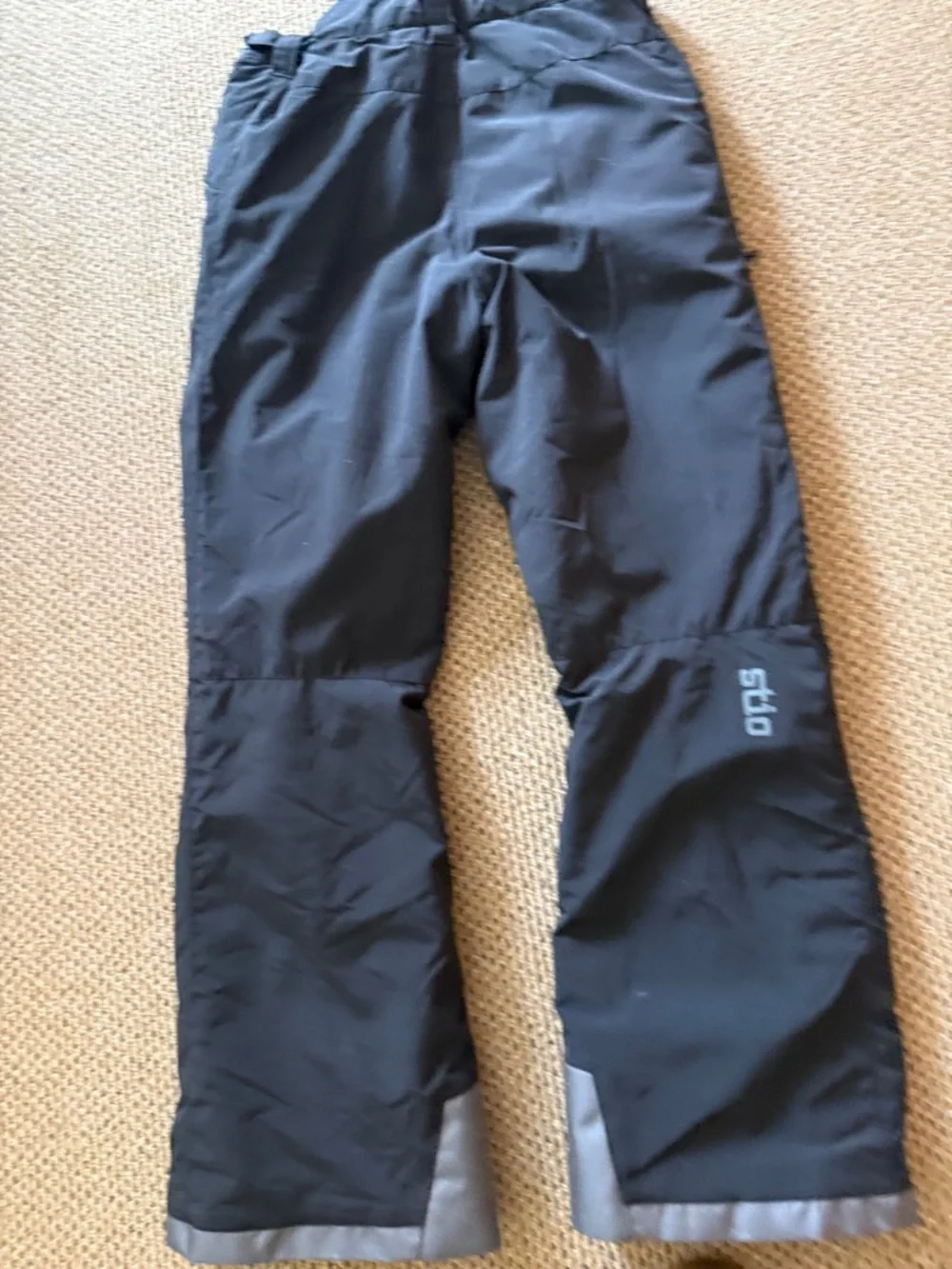Stio Black Kids Snow Pants with Reflective Trim - Picture 8 of 10